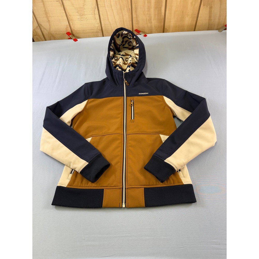 Cinch Mens Softshell‎ Hooded Jacket Colorblock Southwestern MAJ9844001 Small